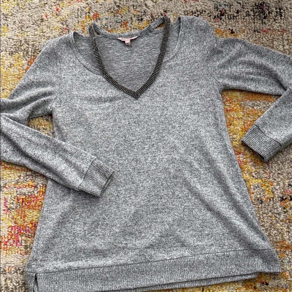 Juicy Couture sweatshirt with rhinestone accents